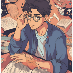 Joven en entorno académico resolviendo tareas con dificultades para concentrarse